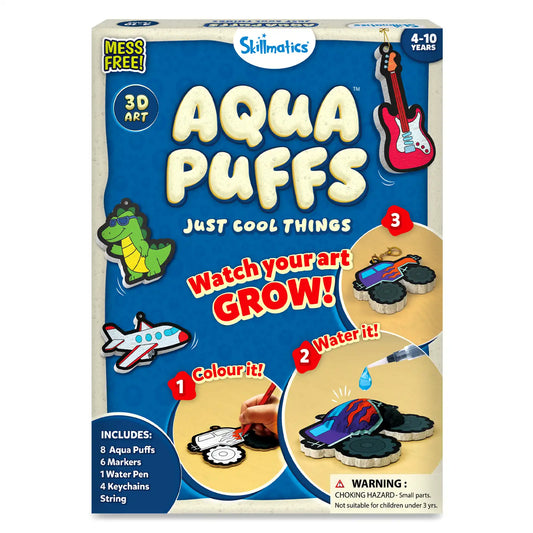 Aqua Puffs: Just Cool Things | 3D Art Kit | Gifts for Ages 4-10