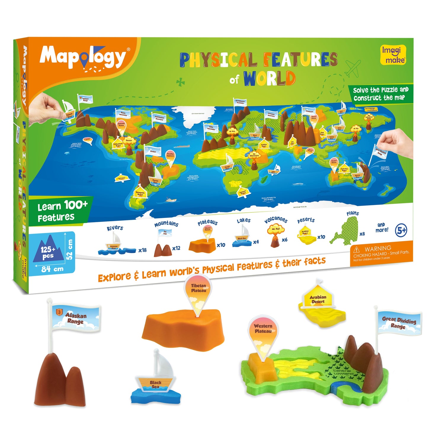 Mapology Kit – Physical Features of India & World