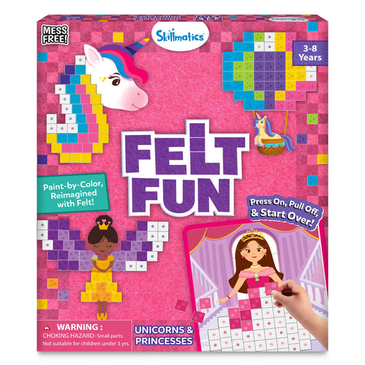 Felt Fun: Unicorns & Princesses | Reusable 3D Craft Kit (ages 3-8)