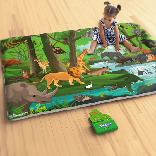 Found It! Jr. Amazing Animals: Play Mat & Floor Game | Smart Scavenger Hunt (18 months+)
