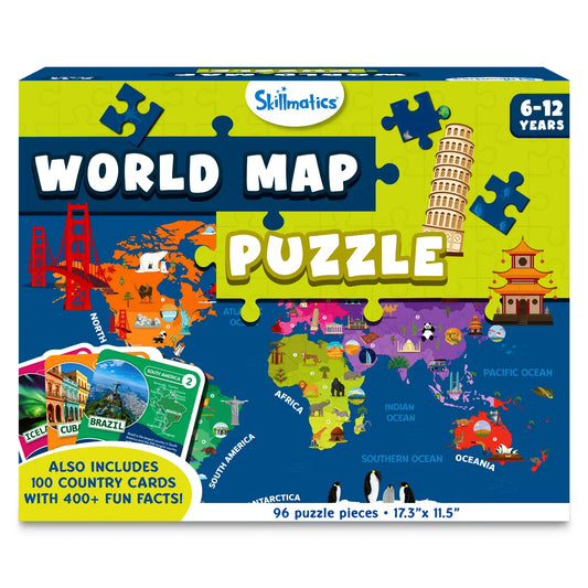 World Map Puzzle | Floor Puzzle & Game (ages 6-12)