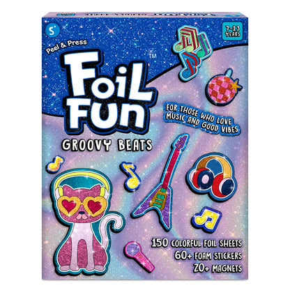 Foil Fun: Groovy Beats | No Mess Magnetic Art Kit (ages 7-13)