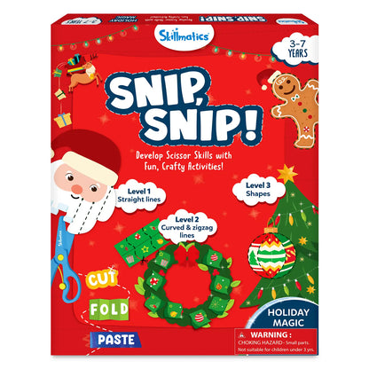 Snip Snip: Holiday Magic | Art & Craft Activity Kit (ages 3-7)