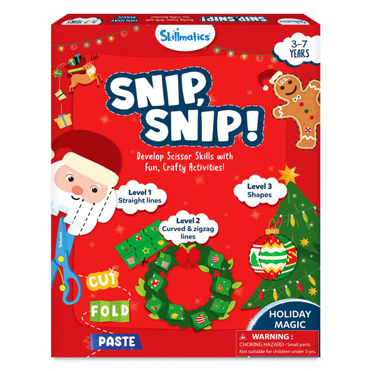 Snip Snip: Holiday Magic | Art & Craft Activity Kit (ages 3-7)