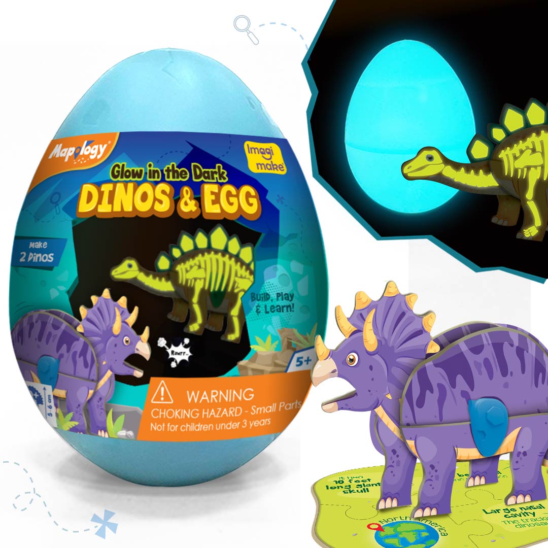 Dino & Egg - Blue