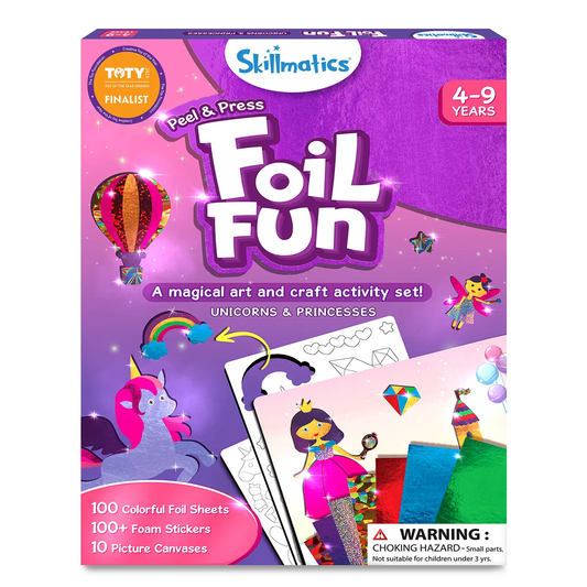 Foil Fun: Unicorns & Princesses | No Mess Art Kit (ages 4-9)