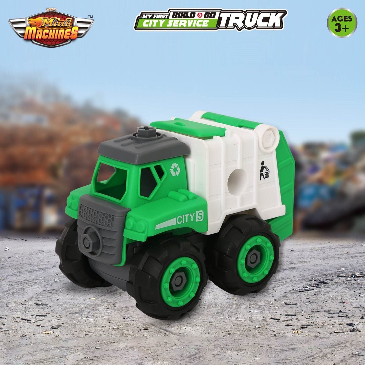 Skoodle Build & Go Garbage Compactor Truck