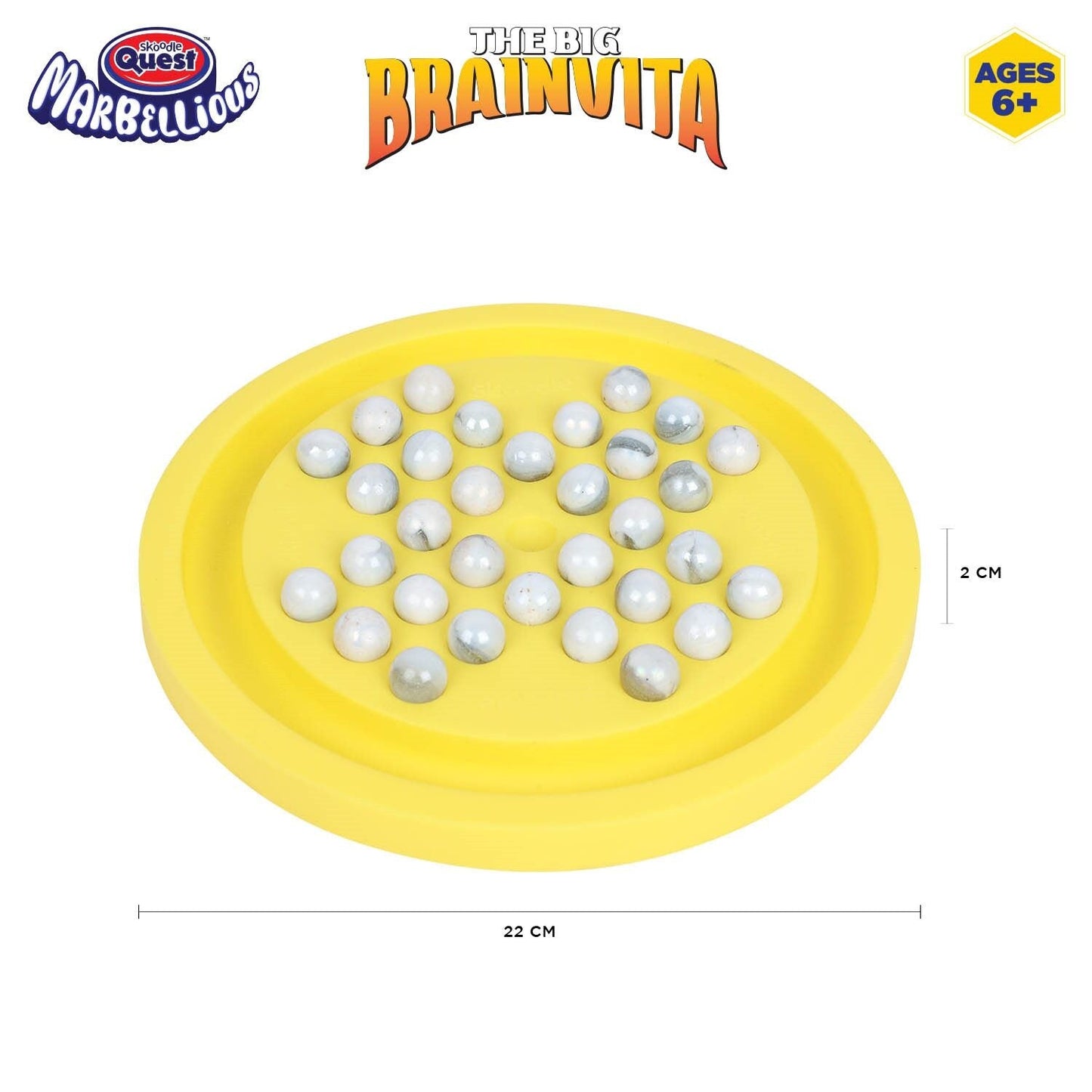 Skoodle The Big Brainvita - Yellow