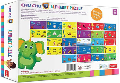 ChuChu TV Alphabet Puzzle | 26-Piece Educational Alphabet Learning Puzzle for Kids | Age 3+ Years