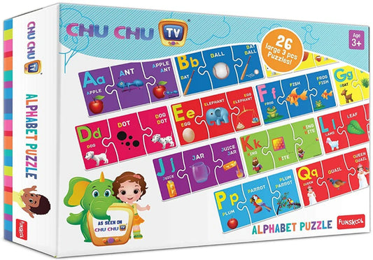 ChuChu TV Alphabet Puzzle | 26-Piece Educational Alphabet Learning Puzzle for Kids | Age 3+ Years