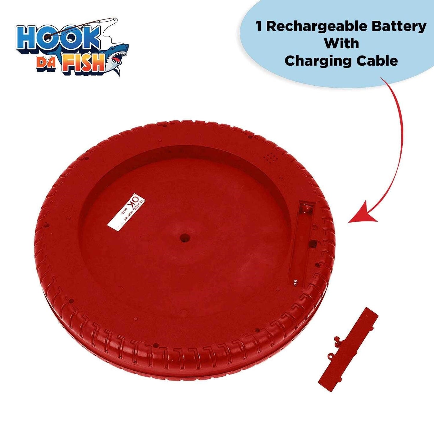 Skoodle Quest Hook Da Fish Rechargeable Game - Red