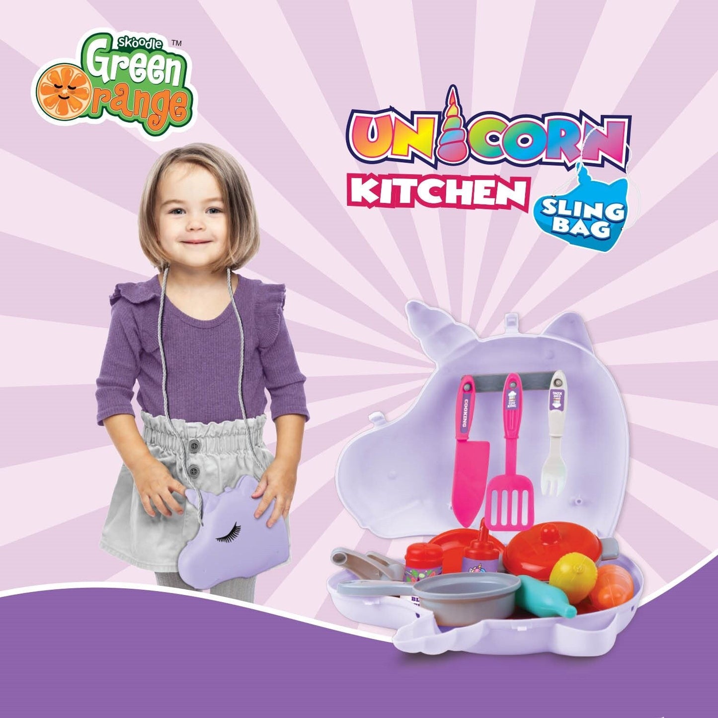 Skoodle Unicorn Kitchen Set