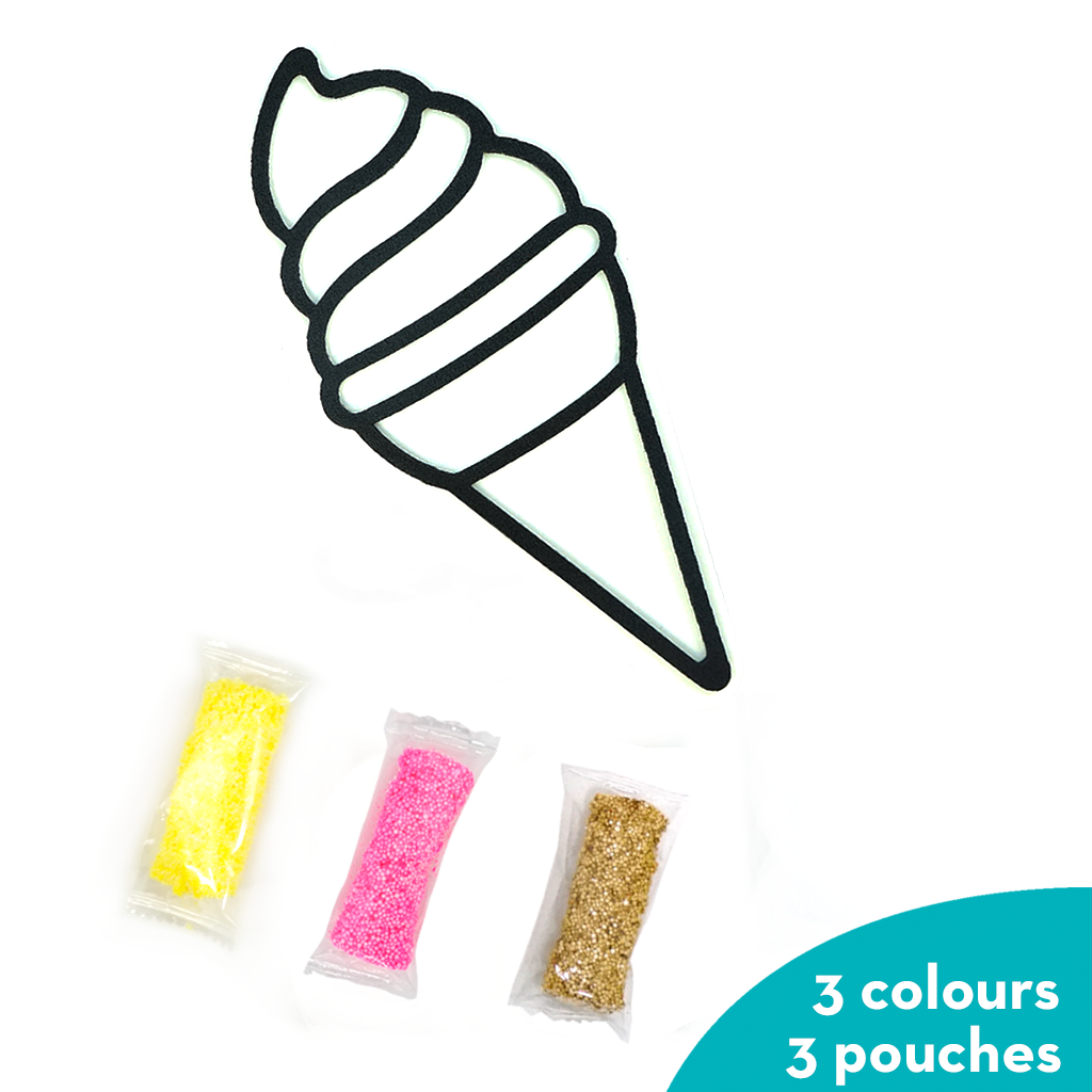 Pack Of 6 Assorted Clay Stickers - 1 Design Set
