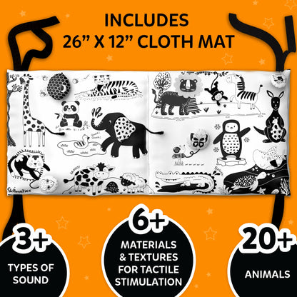 High Contrast Sensory Cloth Mat (0-18 months)