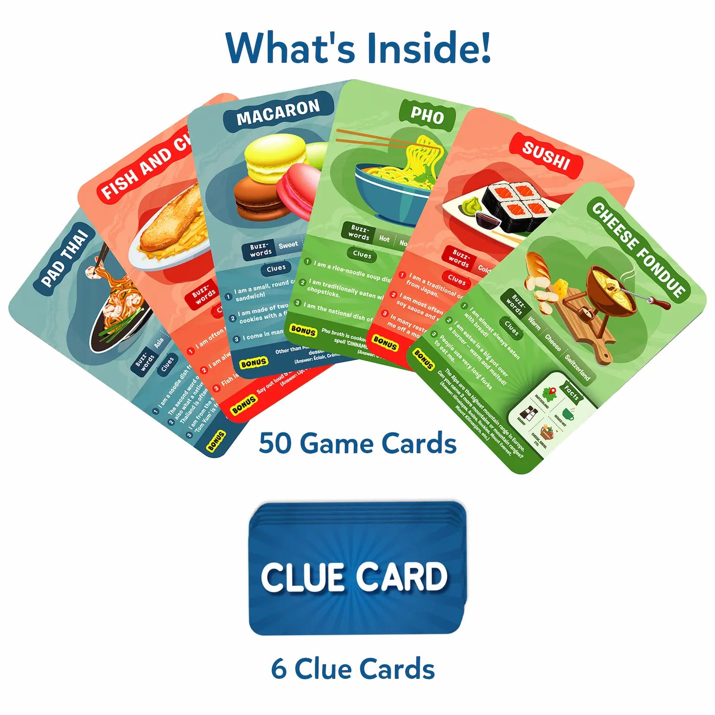 Guess in 10: Foods Around The World | Trivia Card Game (ages 8+)
