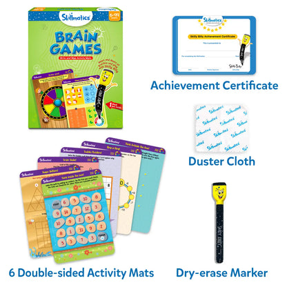 Brain Games | Reusable Activity Mats (ages 6+)