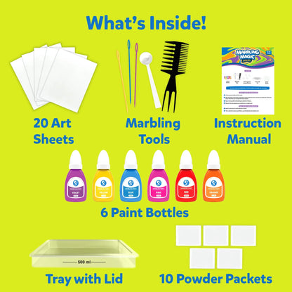 Marbling Magic Paint Kit | Water Marbling Kit (ages 6-12)