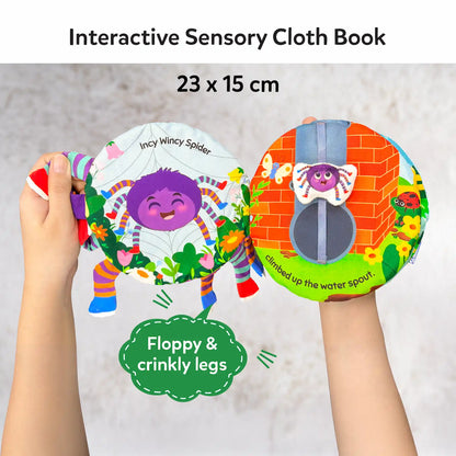 Incy Wincy Spider: Interactive Sensory Cloth Book (6–24 months)