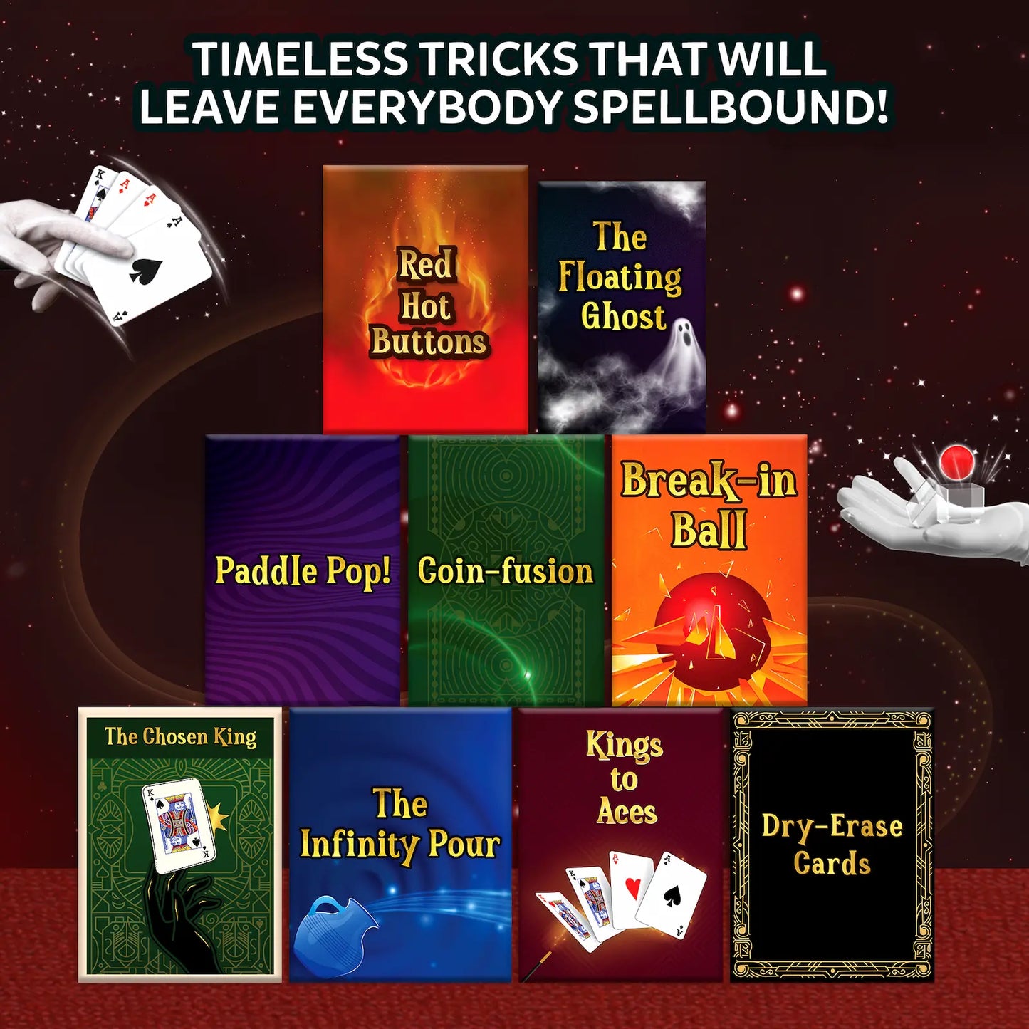 The Classic Magic Kit: Perform 50 Classic Magic Tricks & Illusions (ages 10+)