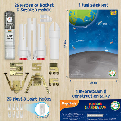 Pack of 12 Mapology Mission Chandrayaan Project Kit