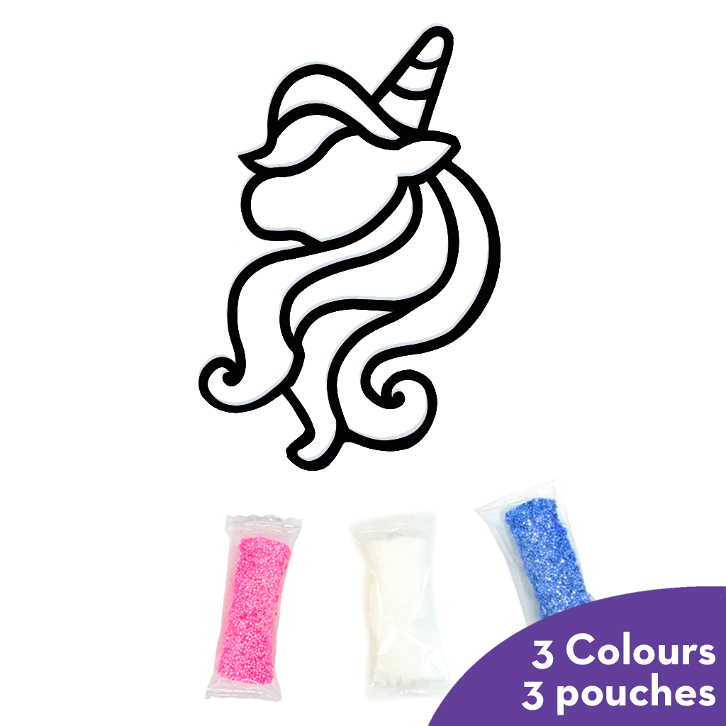 Pack of 12 - Clay Stickers Unicorn