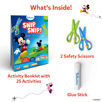 Snip Snip: Mickey Mouse Clubhouse | Art & Craft Activity Kit (ages 3-7)