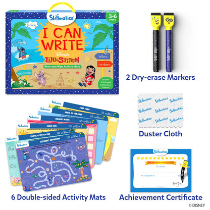 I Can Write Disney's Lilo & Stitch | Reusable Activity Mats (ages 3-6)