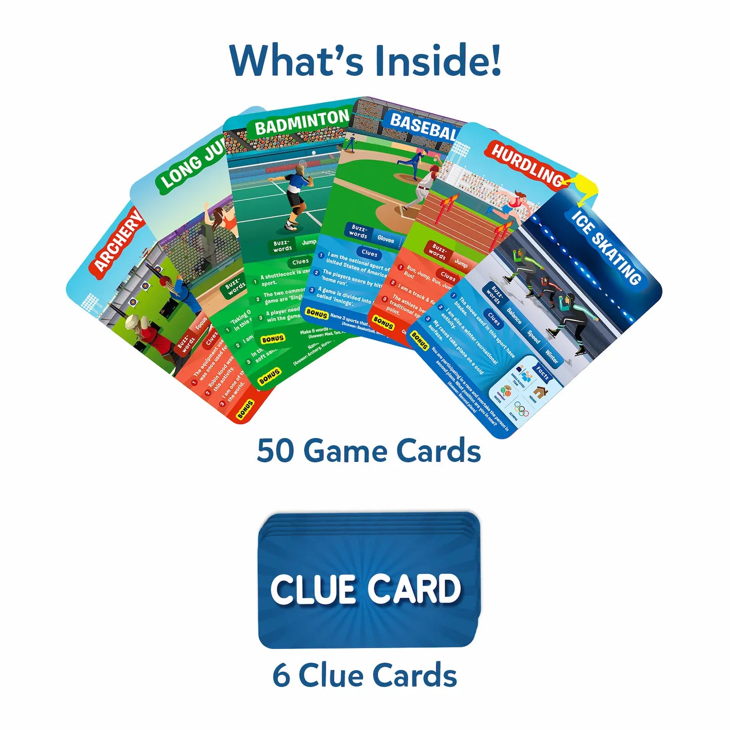 Guess in 10: World Of Sports | Trivia Card Game (ages 6+)