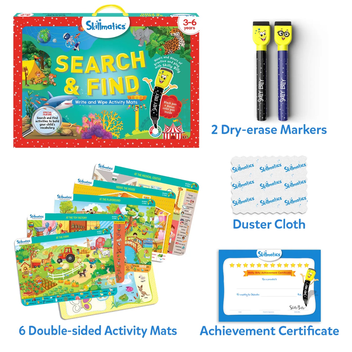 Search & Find | Reusable Activity Mats (ages 3-6)