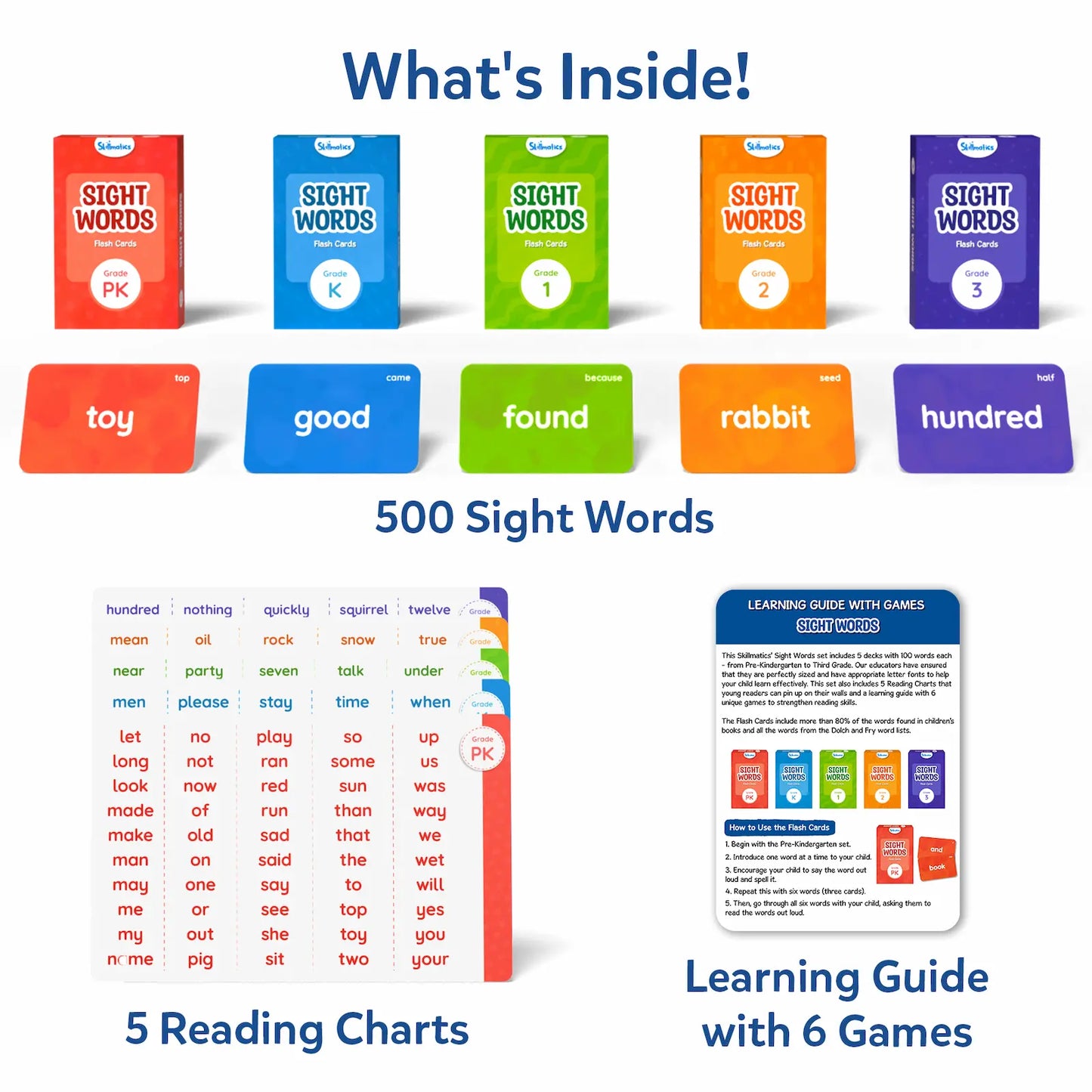 Flash Cards: Sight Words (ages 4-9)