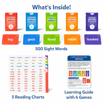 Flash Cards: Sight Words (ages 4-9)