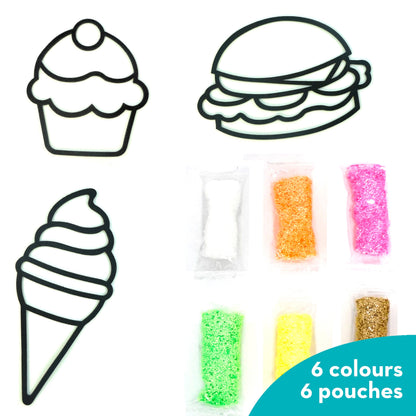 Pack Of 6 Assorted Clay Stickers - 3 Design Set