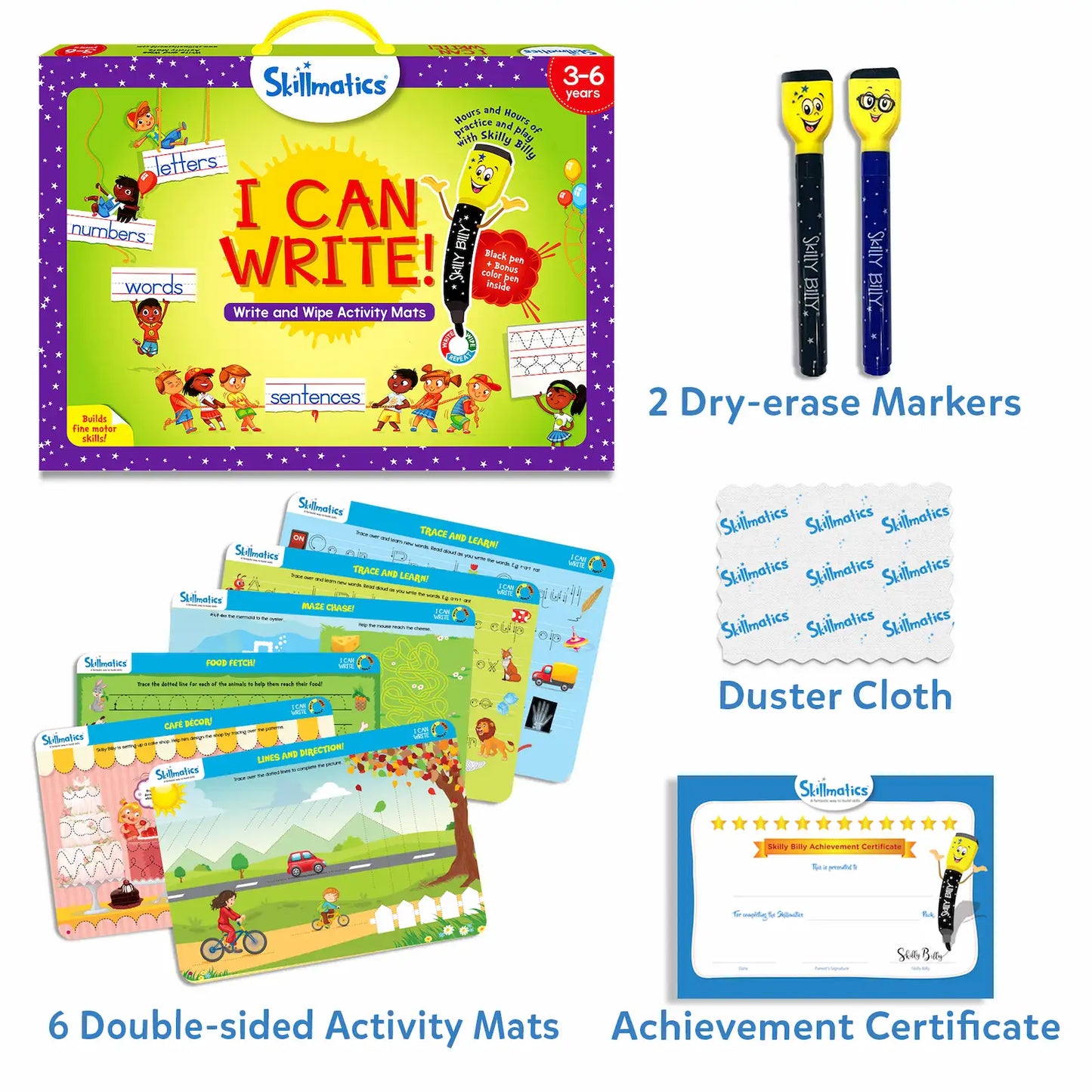 I Can Write | Reusable Activity Mats (ages 3-6)
