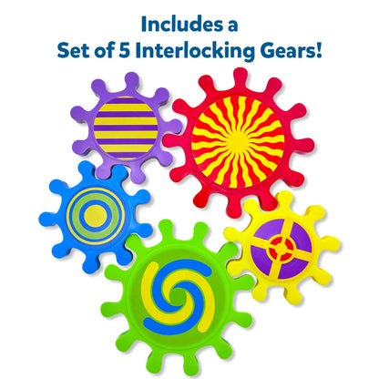 Spinny Gears: Pattern Pop | 5 Interlocking Gears (Ages 6-36 months)