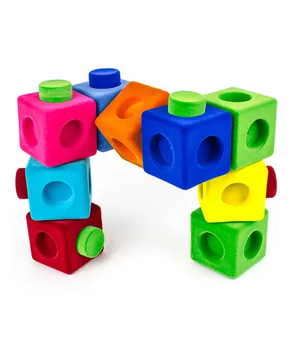 Rubbablox Building Blocks - Safe, Squishy & Fuzzy