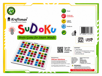 Sudoku Board Game – Brain Game for Smart Minds