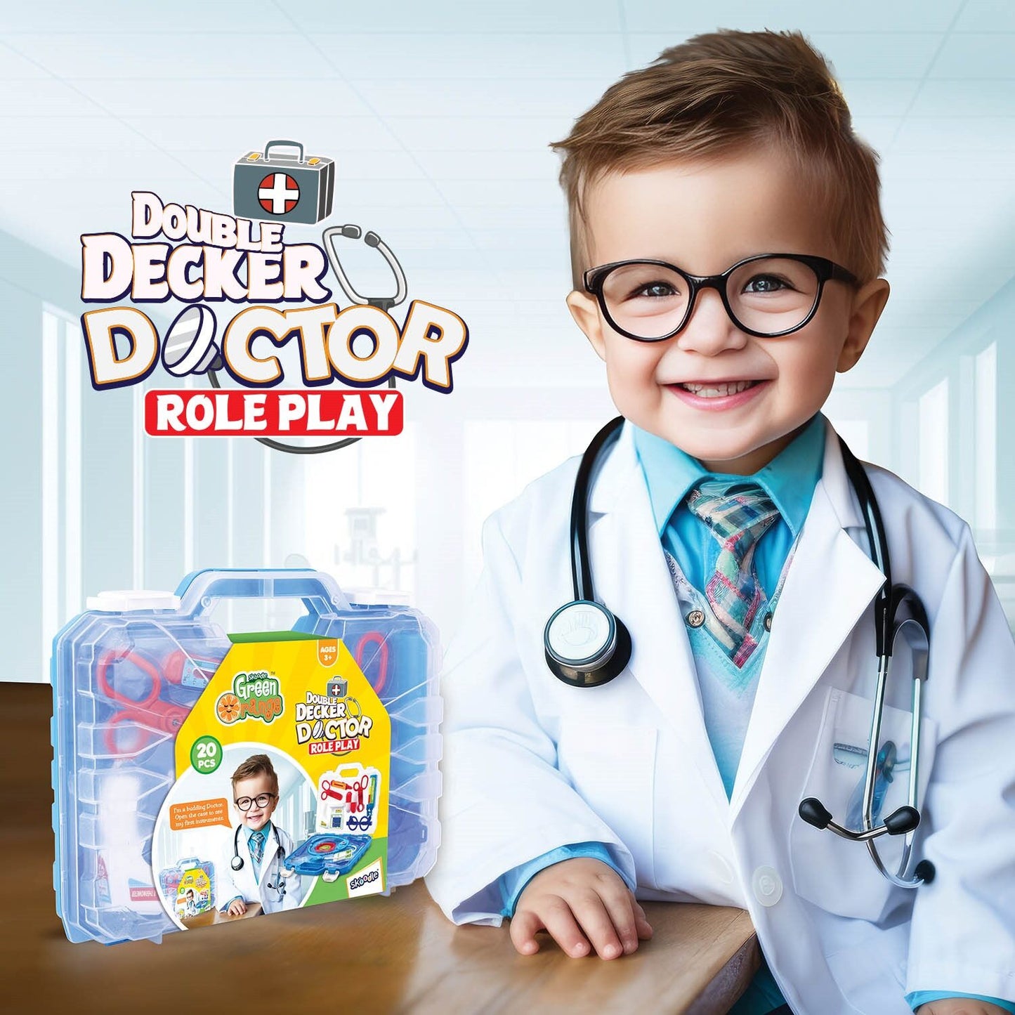 Skoodle Double Decker Doctor Suitcase Role Play