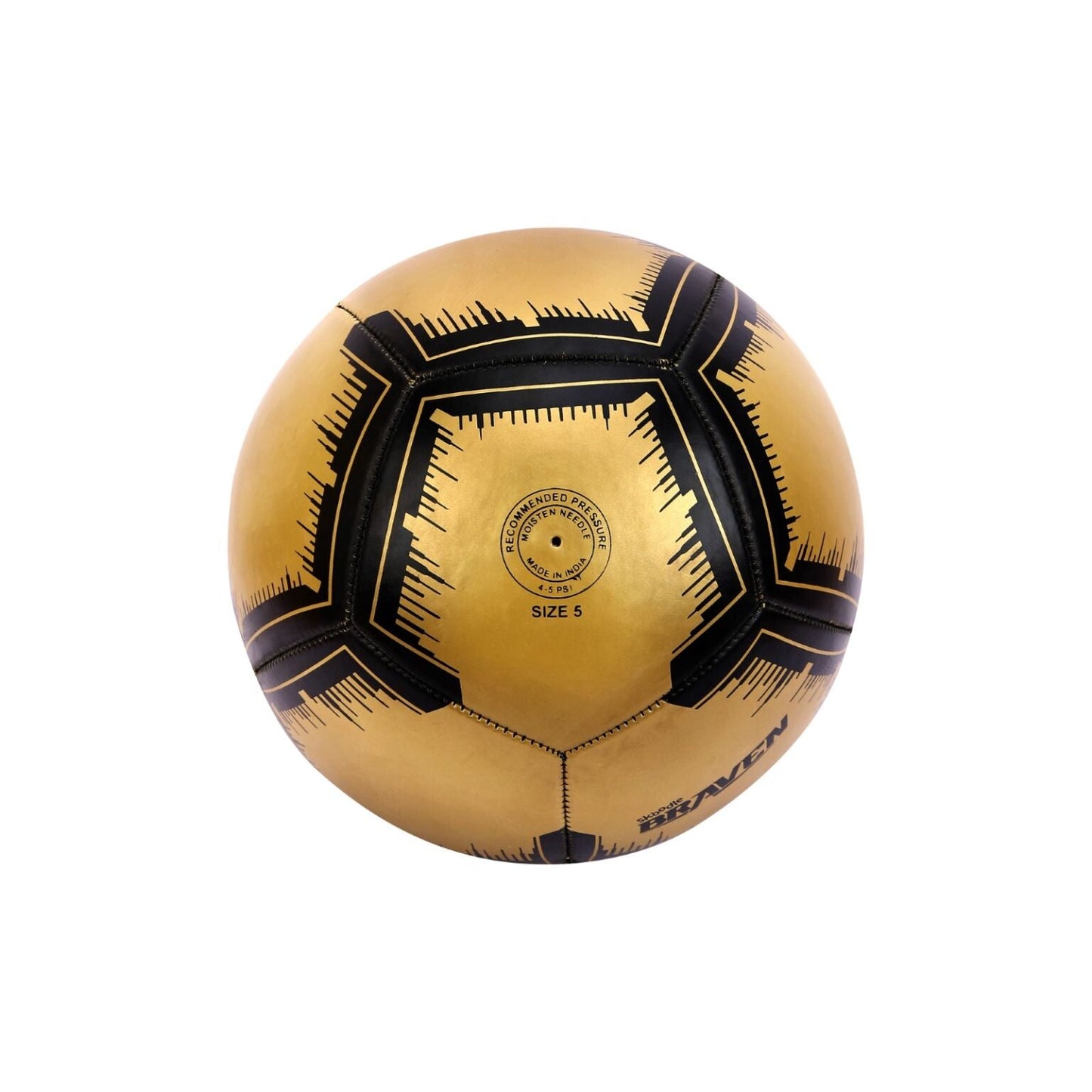 Skoodle Braven Metal Master Football - Size 5 (High Shine Graphite Underglass)