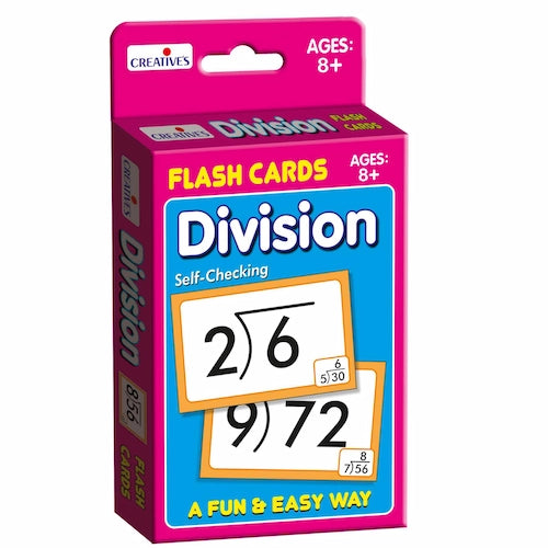 Creative Division Flash Cards Compact Pack Math Learning Cards Age 8+