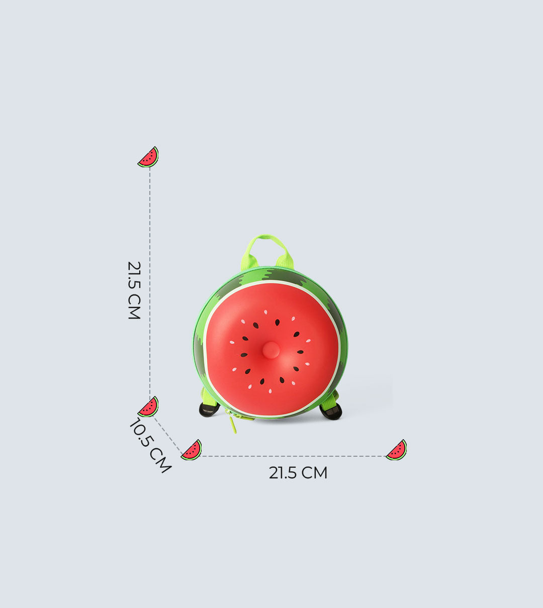 Fruit Backpack for Kids – 3D Watermelon Design, Waterproof Hard Shell | Tykle