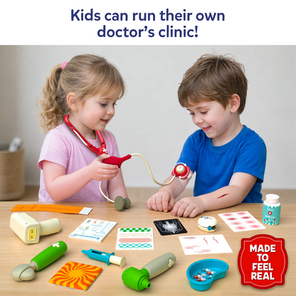 Doctor Set | 35+ Piece Pretend Play Medical Kit (ages 4-8)