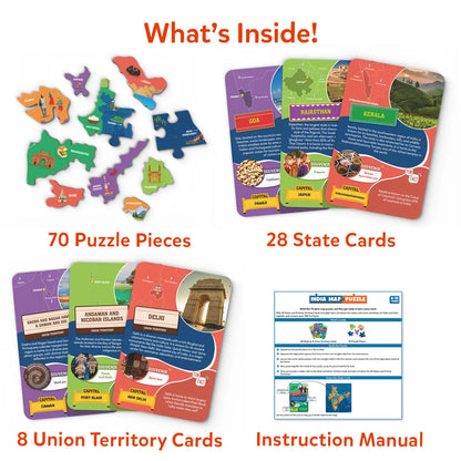 India Map Puzzle | Floor Puzzle & Game (ages 6-12)