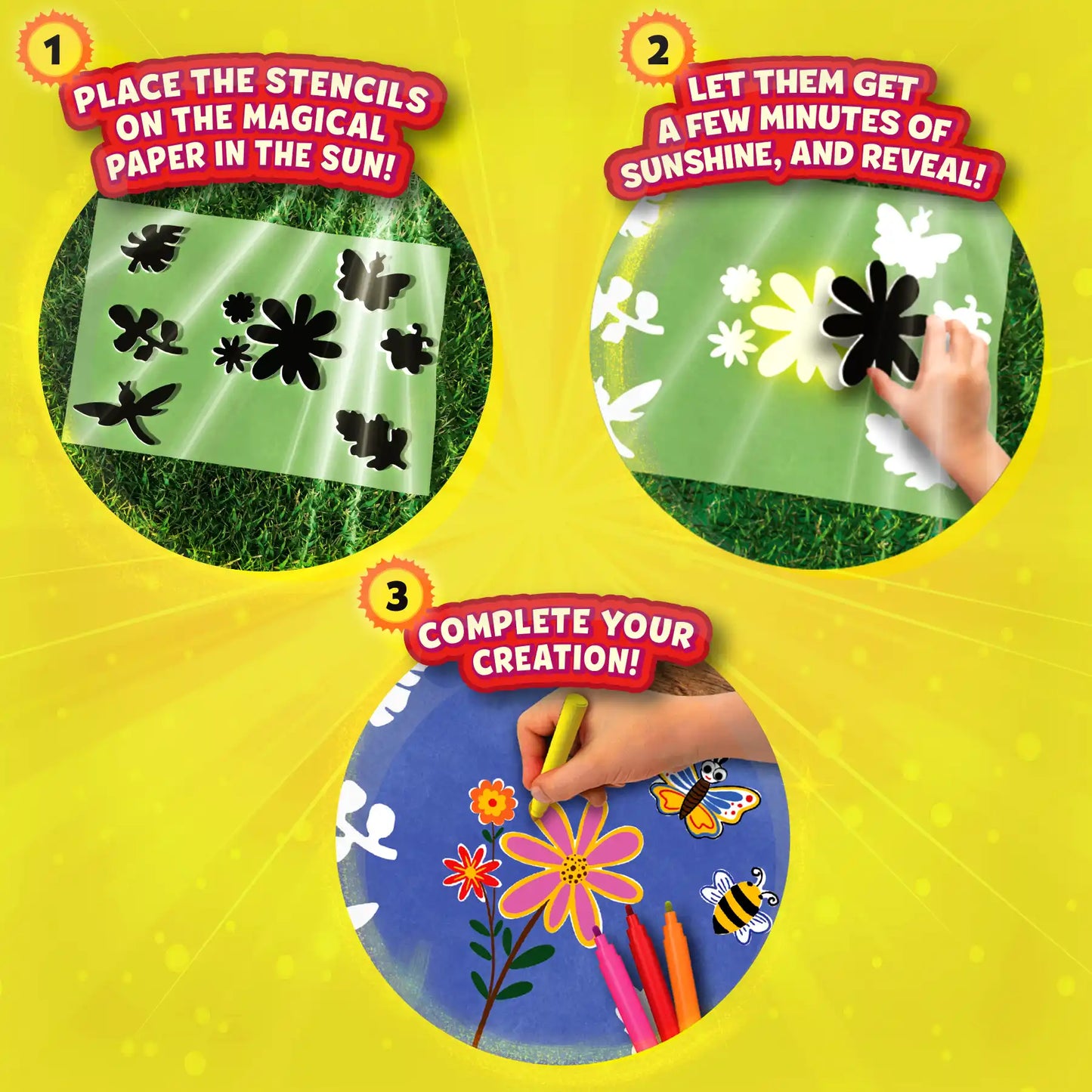 Magical Sun Art: Out In Nature | Sun Paper Art Kit (ages 4-12)