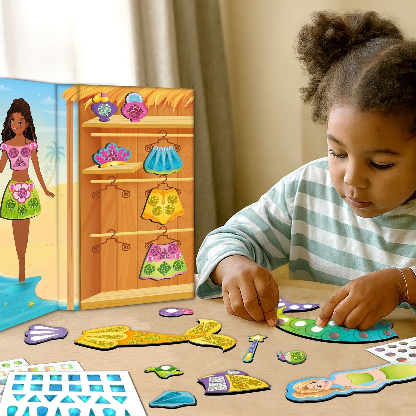 DIY Magnetic Dress Up - Mermaid