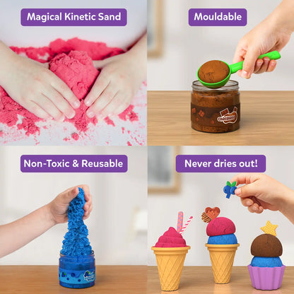 Sandeezy: Ice Cream Parlour | Sensory Toy & Pretend Play Set | Gifts for Ages 3-7