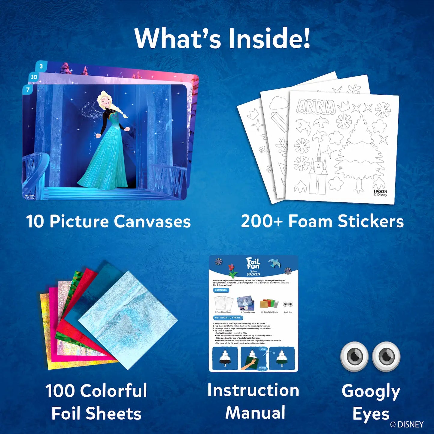 Foil Fun: Disney Frozen | No Mess Art Kit (ages 4-9)