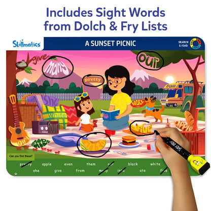 Search & Find Sight Words | Reusable Activity Mats (ages 3-6)