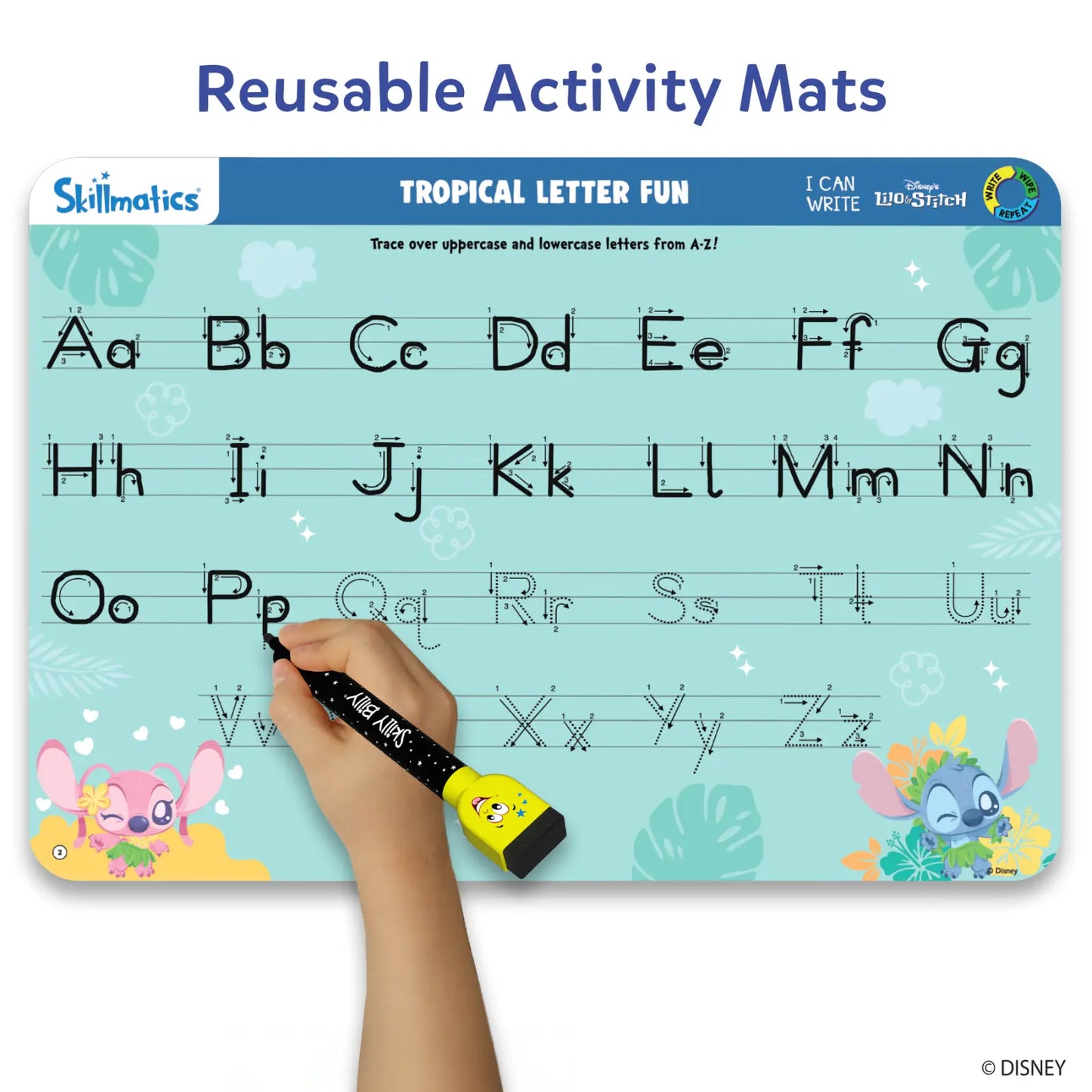 I Can Write Disney's Lilo & Stitch | Reusable Activity Mats (ages 3-6)