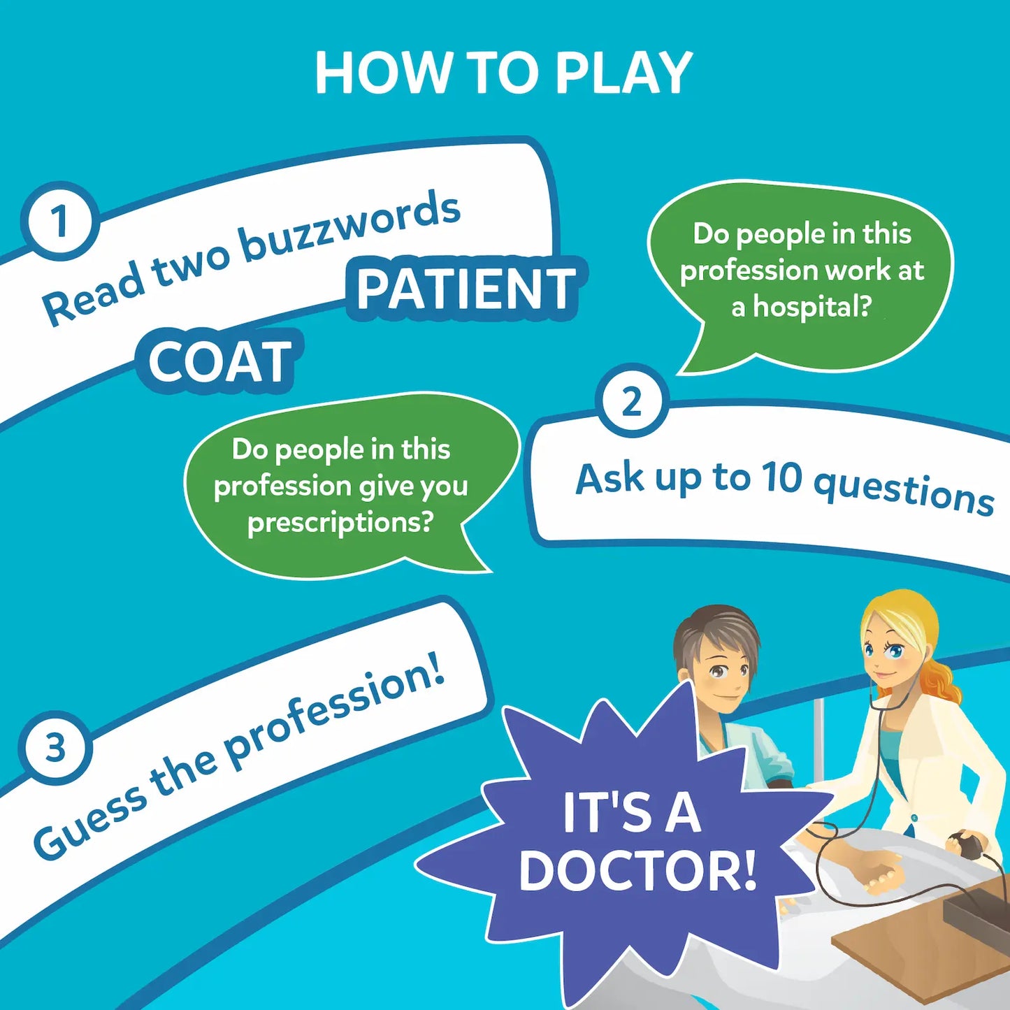 Guess in 10: Inspiring Professions | Trivia Card Game (ages 6+)