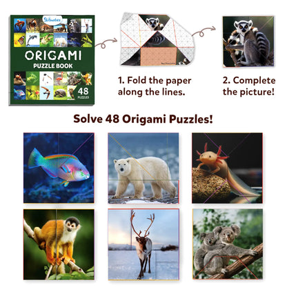 Craftopedia: Coolest Creatures | Origami Puzzle Book (ages 6+)